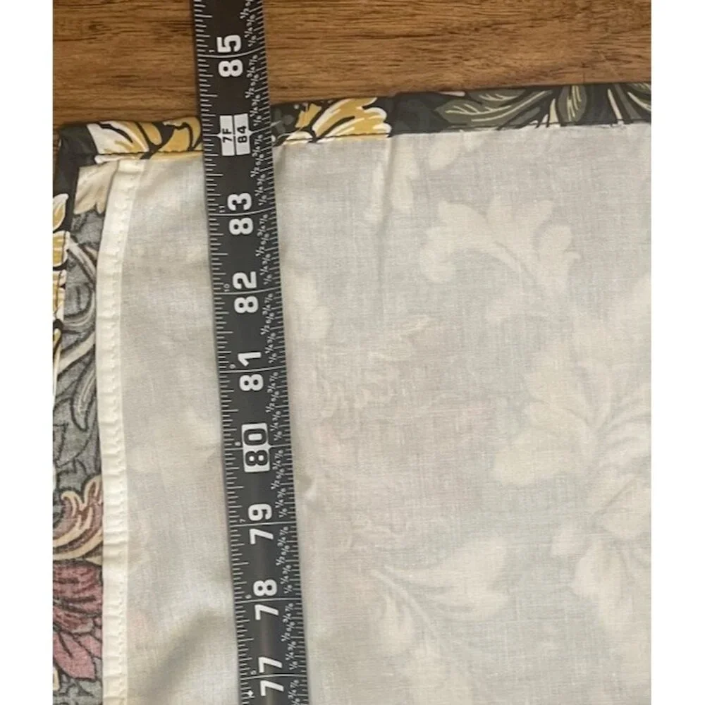 BILTMORE Green & Colorful Floral Patterned Valance Curtain